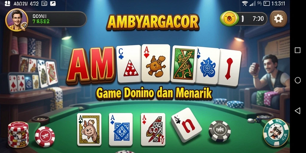 Screenshot gameplay AMBYARGACOR menampilkan keseruan bermain Domino.