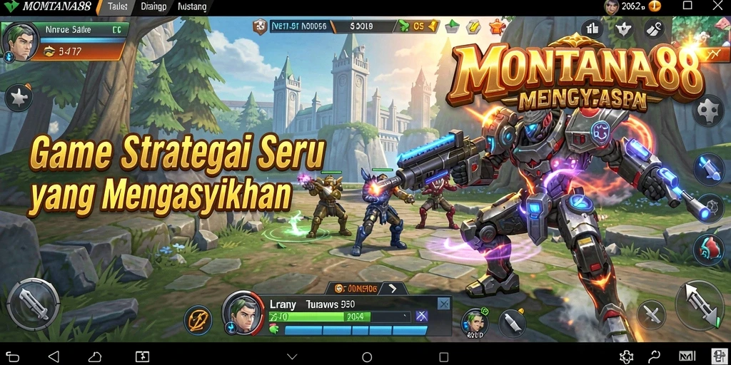 Screenshot gameplay MONTANA88 yang menunjukkan aksi strategis menarik.