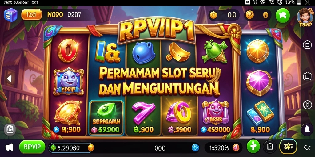 Tangkapan layar gameplay RPVIP1 yang menampilkan keseruan permainan Slot.