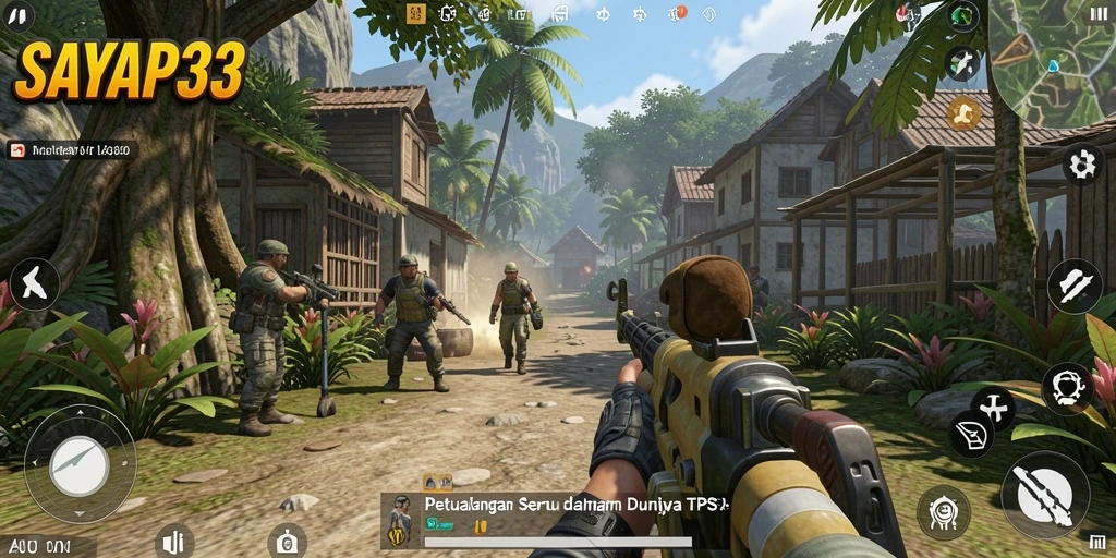 Gameplay SAYAP33 menunjukkan aksi menegangkan dalam pertempuran TPS.