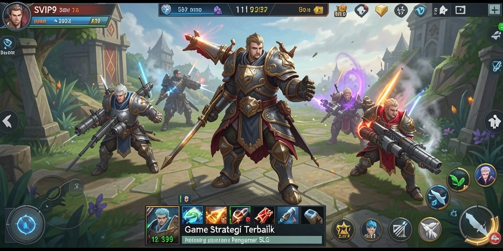 Tampilan mendetail dari gameplay menegangkan di SVIP9.