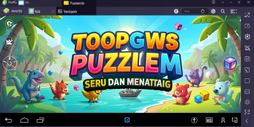 Screeenshot utama menunjukkan pemain sedang menyelesaikan teka-teki di TOOPGWS.